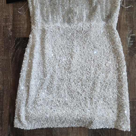 Retrofete White Strapless Mini Dress - Picture 7 of 9